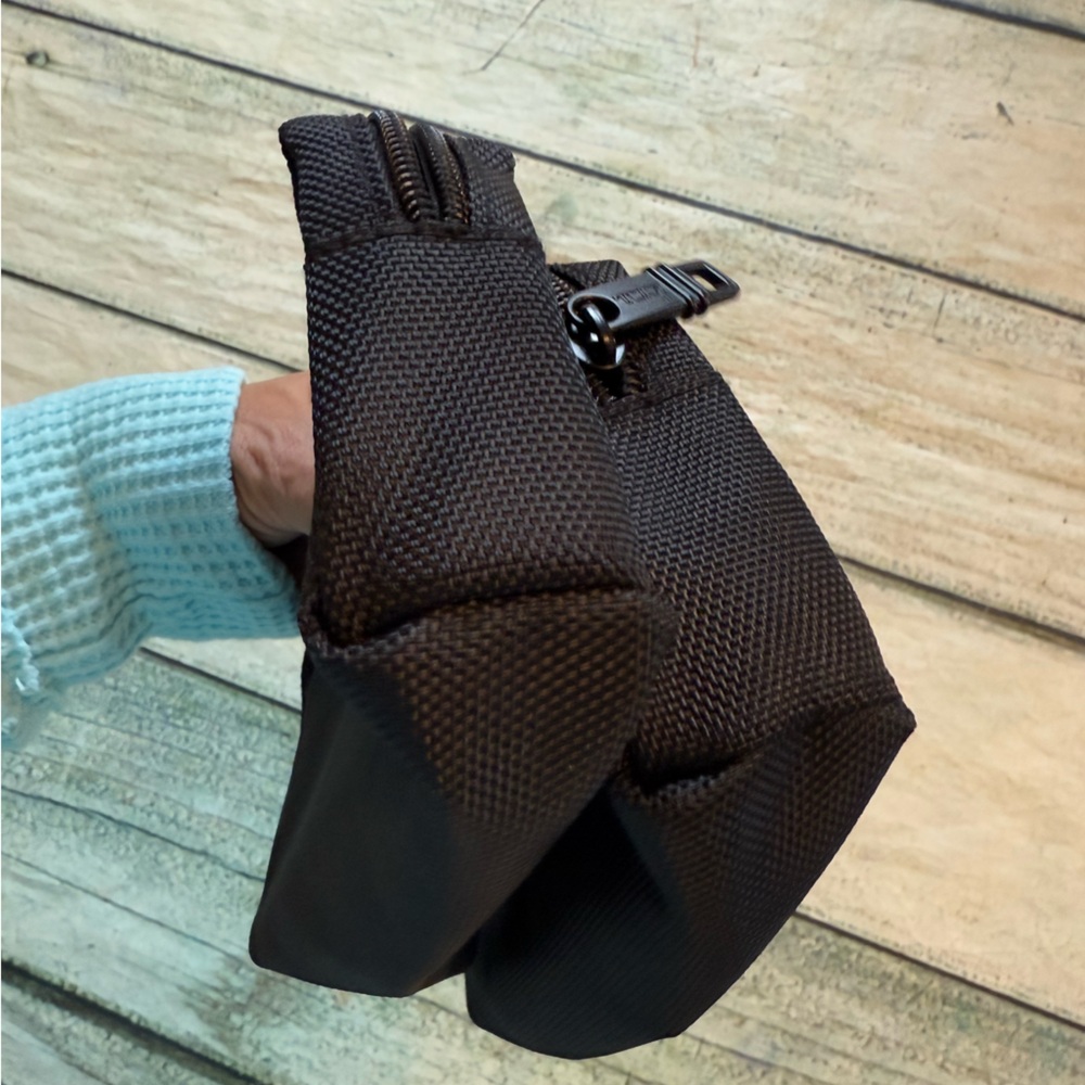 Tumi Black Textured Nylon Travel Pouch Duo - Picture 11 of 11